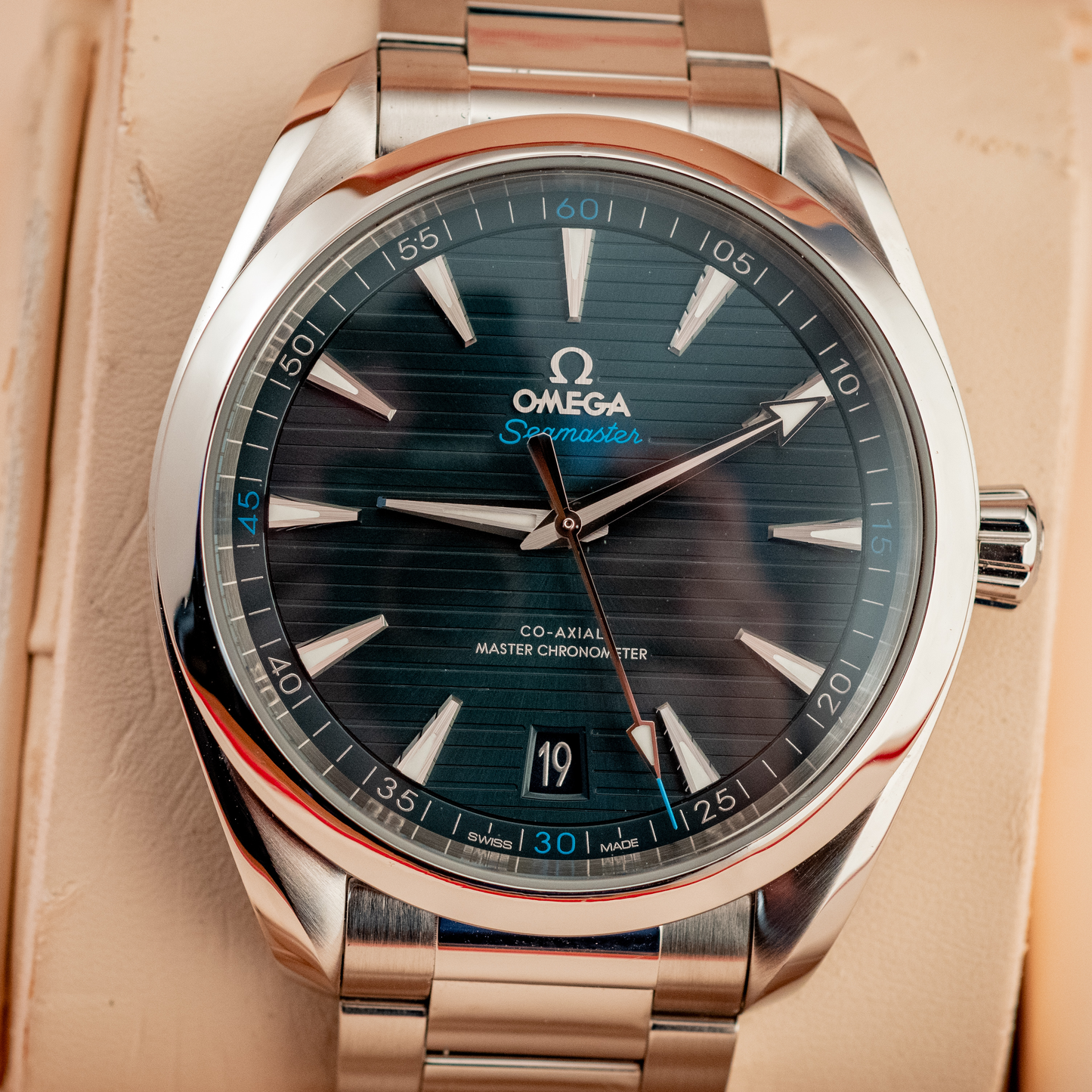 Omega Seamaster Aqua Terra Blue Dial 41MM 2020 Ref 220.10.41.21.03.001 Box And Papers
