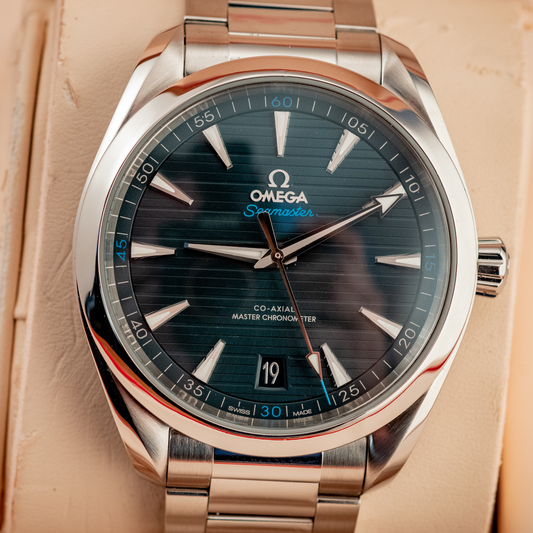 Omega Seamaster Aqua Terra Blue Dial 41MM 2020 Ref 220.10.41.21.03.001 Box And Papers