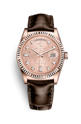 Rolex Day-Date 36 Everose / Strap / Pink Computer : Ref Number 118135-0081