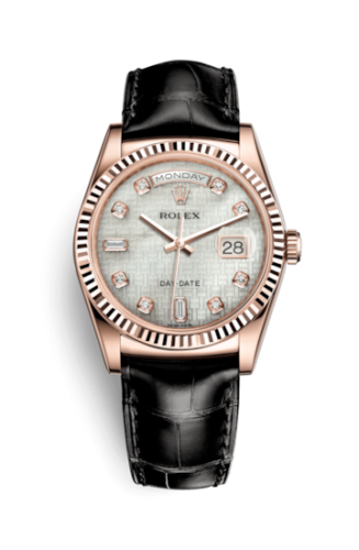 Day-Date 36 Everose Fluted / Strap / Oxford MOP