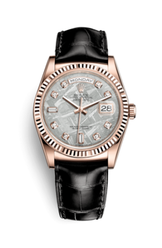 Rolex Day-Date 36 Everose / Strap / Meteorite : Ref Number 118135-0098