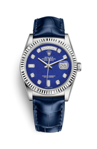 Rolex Day-Date 36 White Gold / Strap / Lapis : Ref Number 118139-0073