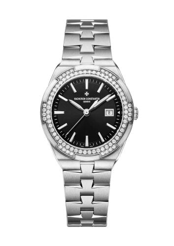 Vacheron Constantin Overseas Quartz Stainless Steel / Diamond / Black : Ref Number 1205V/100A-B591