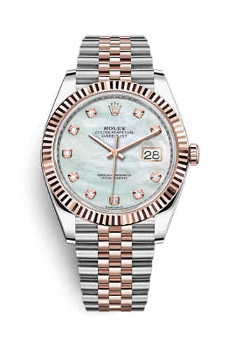 Rolex Datejust 41 Rolesor Everose Fluted / Jubilee / MOP : Ref Number 126331-0014