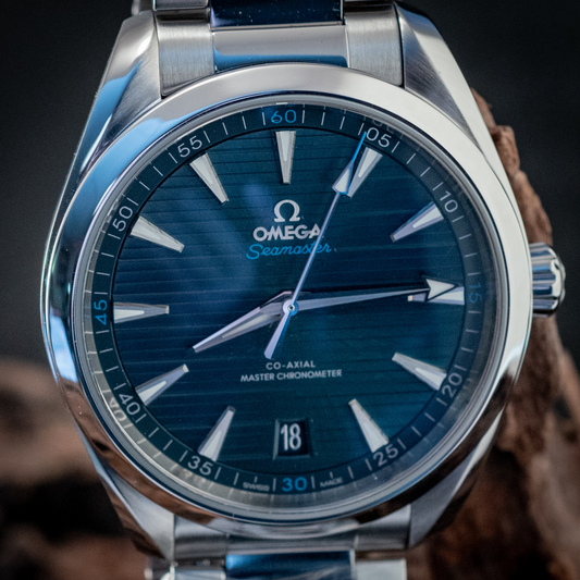 Omega 2024 Seamaster Aqua Terra Teak Blue Box And Papers Ref 220.10.41.21.03.001
