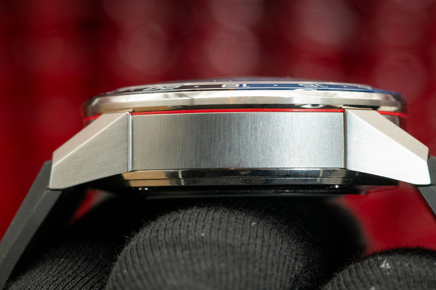 TAG Heuer Carrera Calibre Heuer 02 Batman Bezel GMT Skeleton Dial Rubber Strap Ref CBG2A1Z.FT6157 Box And Papers