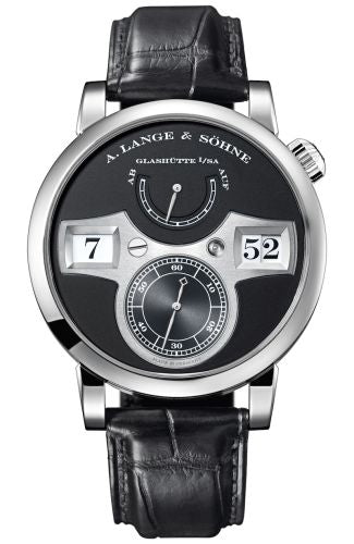A. Lange & Sšhne Zeitwerk White Gold / Black : Ref Number 140.029