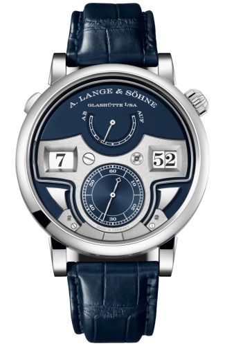 A. Lange & Sšhne Zeitwerk Minute Repeater White Gold / Blue : Ref Number 147.028