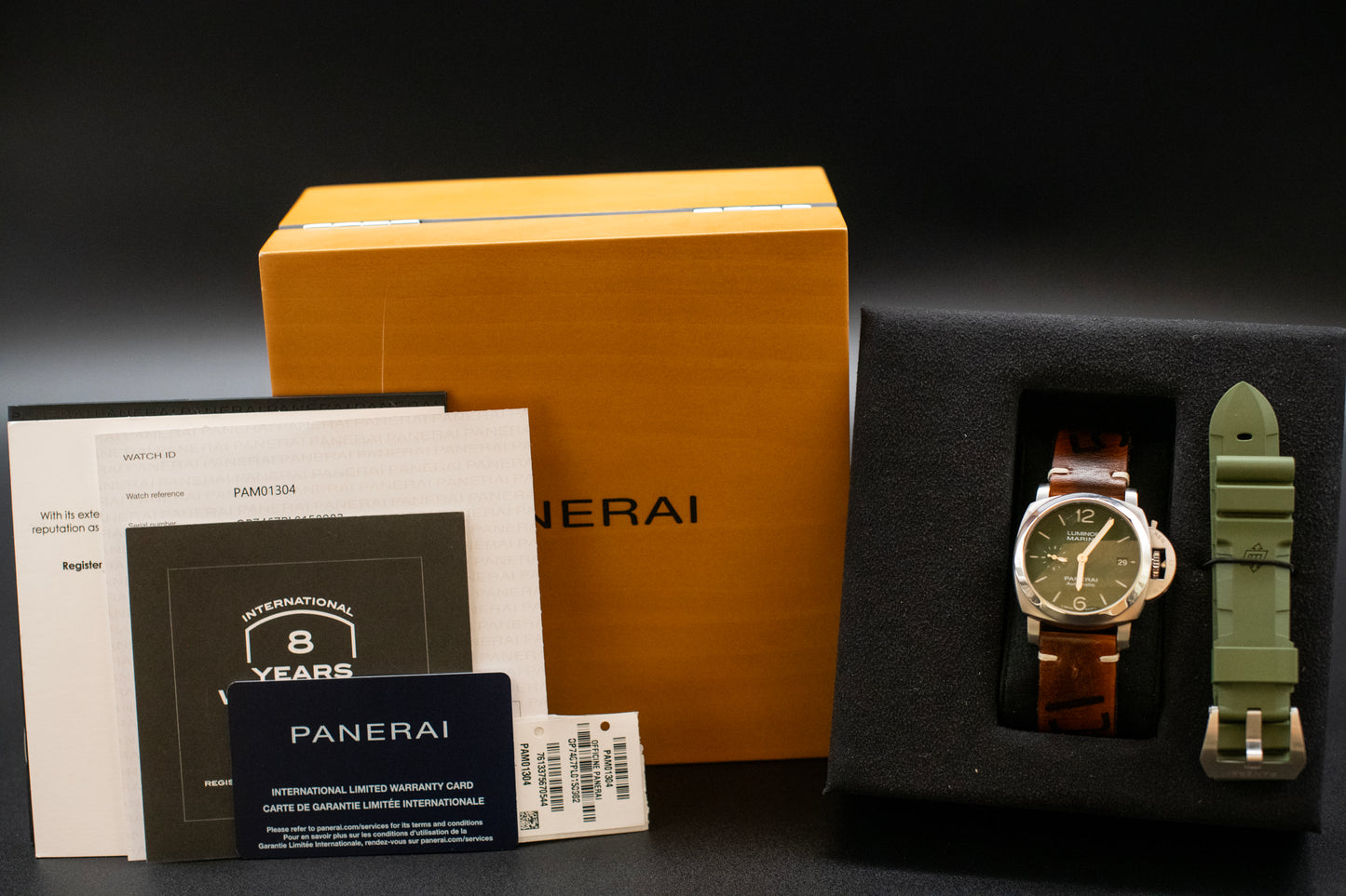 Panerai Luminor Quaranta Verde Militare 40mm Limited Ed Pam01304