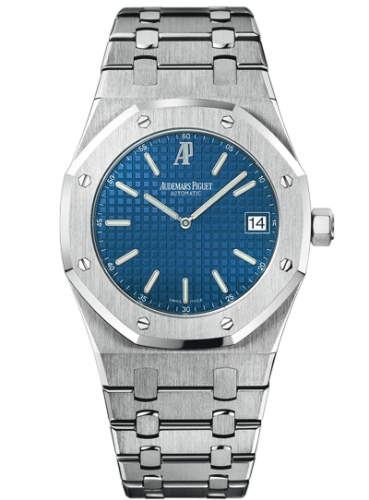 Royal Oak Extra-Thin Stainless Steel / Blue