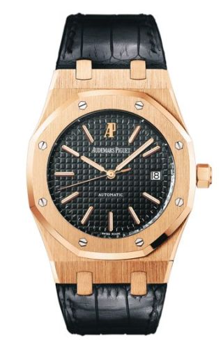 Audemars Piguet Royal Oak 15300 Pink Gold / Black / Strap : Ref Number 15300OR.OO.D002CR.01