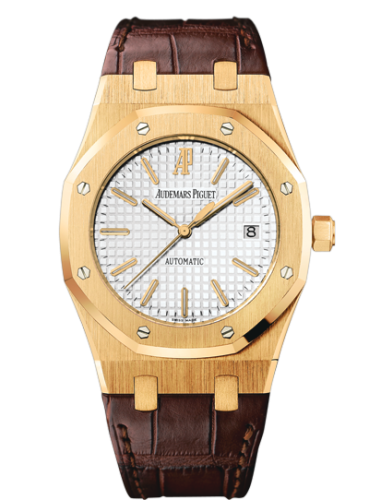 Royal Oak 15300 Yellow Gold / Silver/ Strap