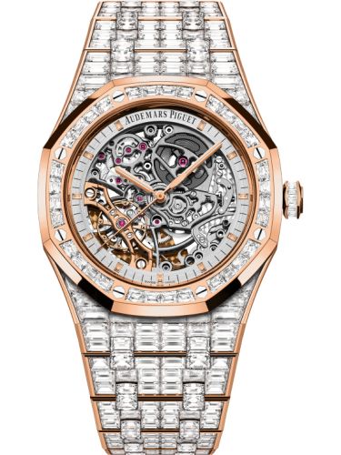 Audemars Piguet Royal Oak 41 Double Balance Wheel Openworked Pink Gold / Baguette : Ref Number 15417OR.ZZ.1267OR.01