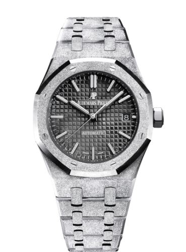 Audemars Piguet Royal Oak 15454 Selfwinding Frosted White Gold / Black : Ref Number 15454BC.GG.1259BC.03