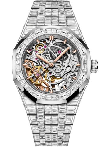 Royal Oak 37 Double Balance Wheel Openworked White Gold - Baguette