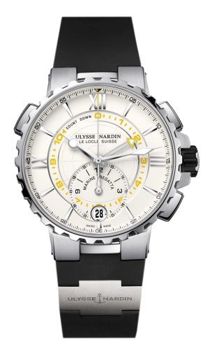 Ulysse Nardin Marine Regatta Stainless Steel / Silver / Rubber : Ref Number 1553-155-3/40