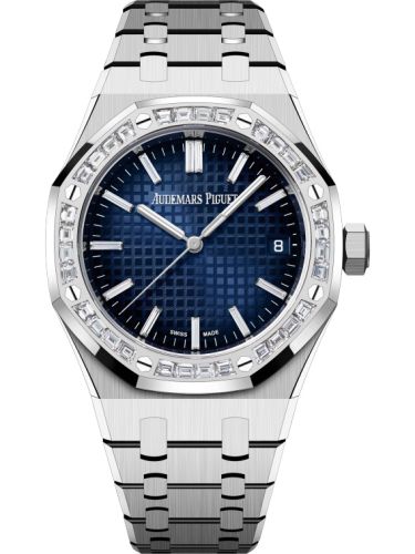 Audemars Piguet Royal Oak Selfwinding 37 White Gold - Diamond / Smoked Blue : Ref Number 15551BC.ZZ.1356BC.01
