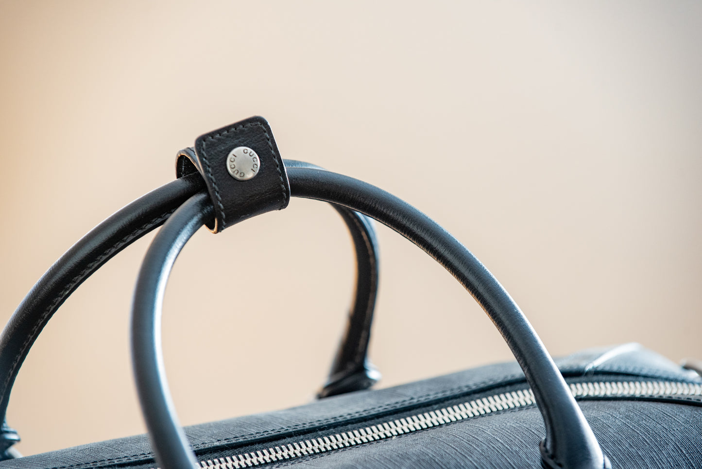 Gucci Black Medium Duffle Bag With Strap And Purchase Receipt Current MSRP Over $2500!