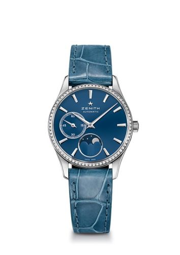 Zenith Elite Ultra Thin Lady Moonphase Blue / Diamond : Ref Number 16.2310.692/51.C705
