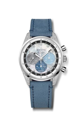 Zenith Chronomaster Original Stainless Steel / Diamond / MOP / Strap : Ref Number 16.3200.3600/02.C907