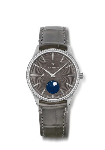 Zenith Elite Moon Phase 36 Stainless Steel / Grey : Ref Number 16.3200.692/03.C833
