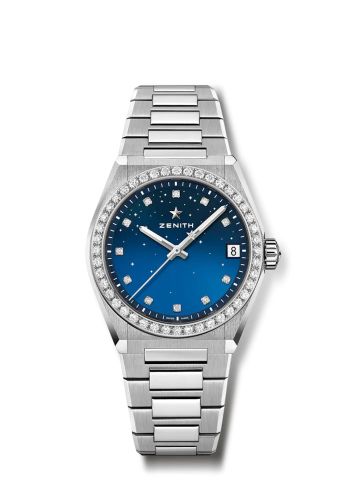 Zenith Defy Midnight Stainless Steel / Diamond / Blue : Ref Number 16.9200.670/01.MI001