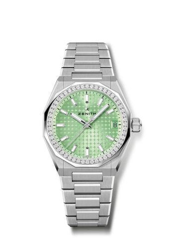 Zenith Defy Skyline 36 Stainless Steel - Diamond / Green : Ref Number 16.9400.670.61.I001