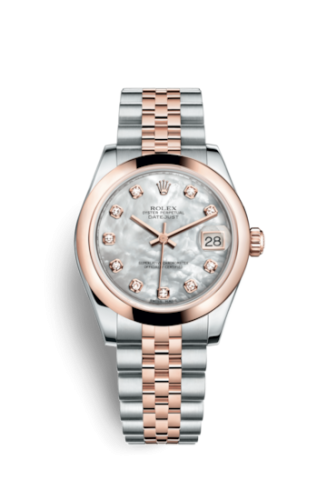 Rolex Datejust 31 Rolesor Everose Domed / Jubilee / MOP : Ref Number 178241-0058