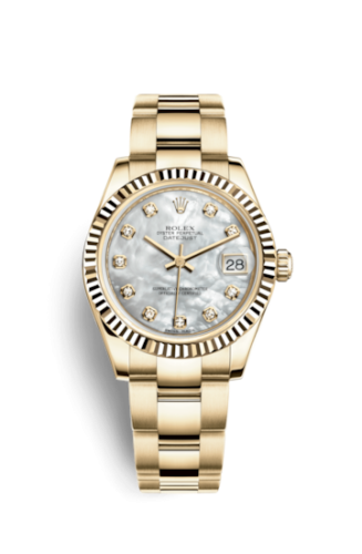 Rolex Datejust 31 Yellow Gold Fluted / Oyster / MOP : Ref Number 178278-0067
