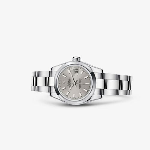 Rolex Lady-Datejust 26 Silver Oyster : Ref Number 179160-0023