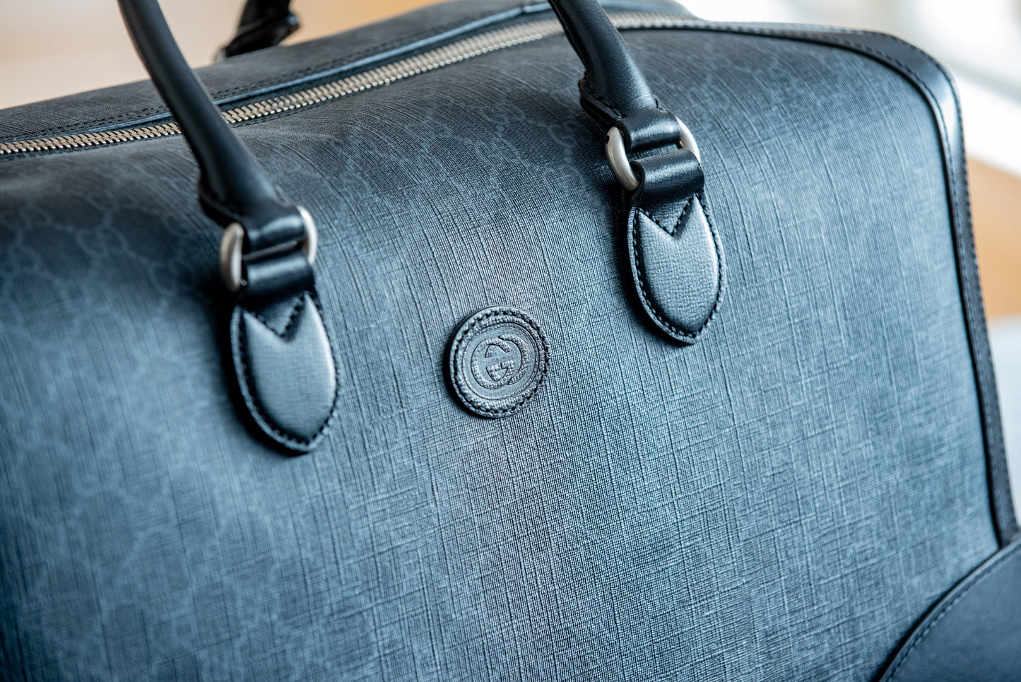 Gucci Black Medium Duffle Bag With Strap And Purchase Receipt Current MSRP Over $2500!