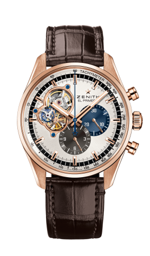 Zenith El Primero Chronomaster 1969 Gold / Silver / Alligator : Ref Number 18.2040.4061/69.C494