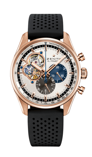 Zenith El Primero Chronomaster 1969 Gold / Silver / Rubber : Ref Number 18.2040.4061/69.R576