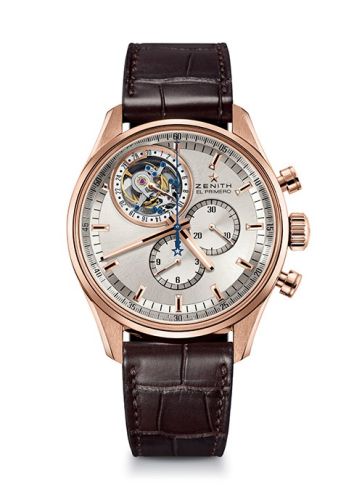 Zenith El Primero Tourbillon Rose Gold / Silver : Ref Number 18.2050.4035/01.C713