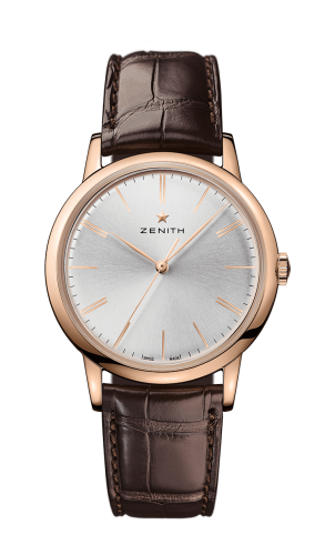 Zenith Elite Classic Rose Gold / Silver / Alligator : Ref Number 18.2290.679/01.C498