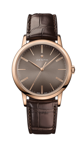 Zenith Elite Classic Rose Gold / Brown / Alligator : Ref Number 18.2290.679/18.C498