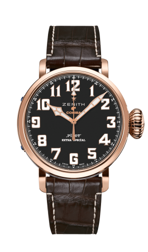 Zenith Pilot Type 20 Cohiba Edition Rose Gold / Black / Alligator : Ref Number 18.2430.679/27.C721