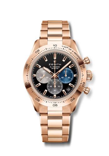 Zenith Chronomaster Sport Rose Gold / Black / Bracelet : Ref Number 18.3101.3600/21.M3100