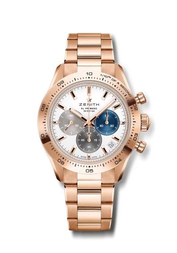 Zenith Chronomaster Sport Rose Gold / Silver / Bracelet : Ref Number 18.3101.3600/69.M3100