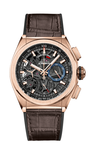Zenith Defy El Primero 21 Rose Gold / Skeleton / Alligator : Ref Number 18.9000.9004/71.R585