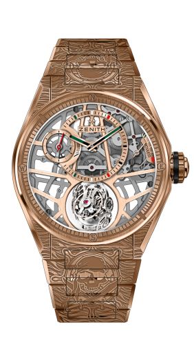 Zenith Defy Zero G Rose Gold / Skull Edition : Ref Number 18.9001.8812/76.M9001