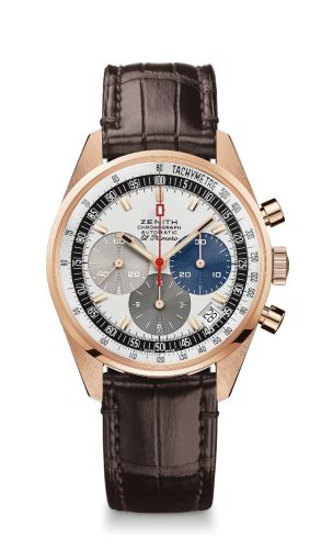 Zenith El Primero A386 Revival 50th Anniversary El Primero Rose Gold : Ref Number 18.A386.400/69.C807