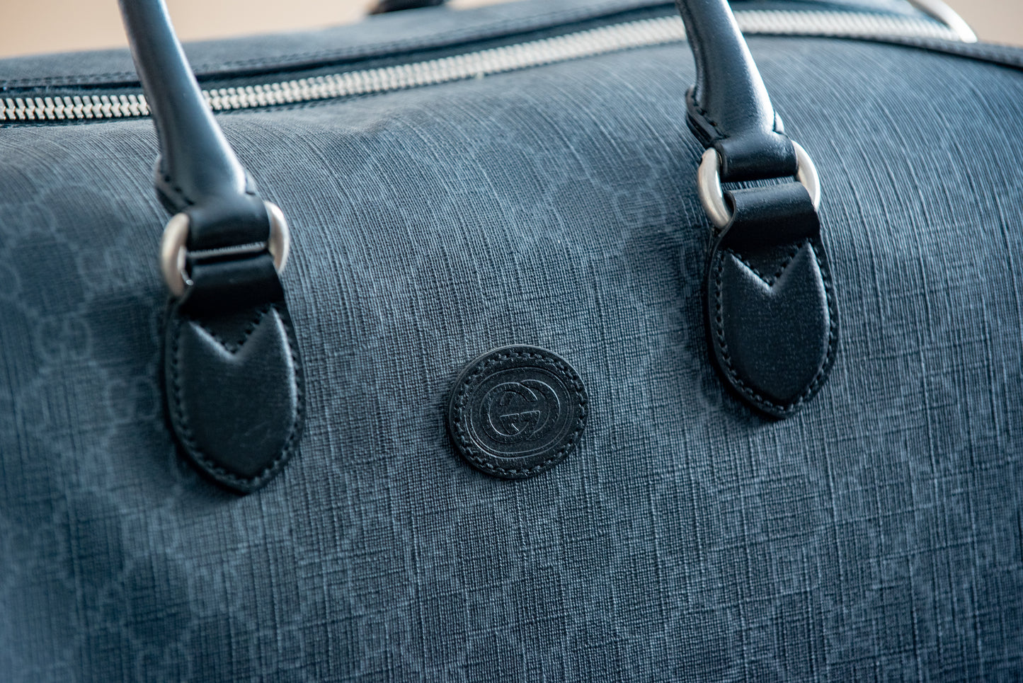 Gucci Black Medium Duffle Bag With Strap And Purchase Receipt Current MSRP Over $2500!