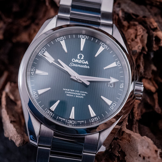 Omega Seamaster Aqua Terra 11/2023 Blue Dial Box And Papers Ref 231.10.42.21.03.003