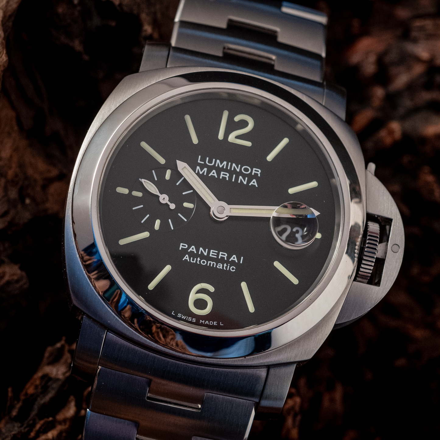 Panerai Luminor Marina On Bracelet Box And Papers Ref PAM00299