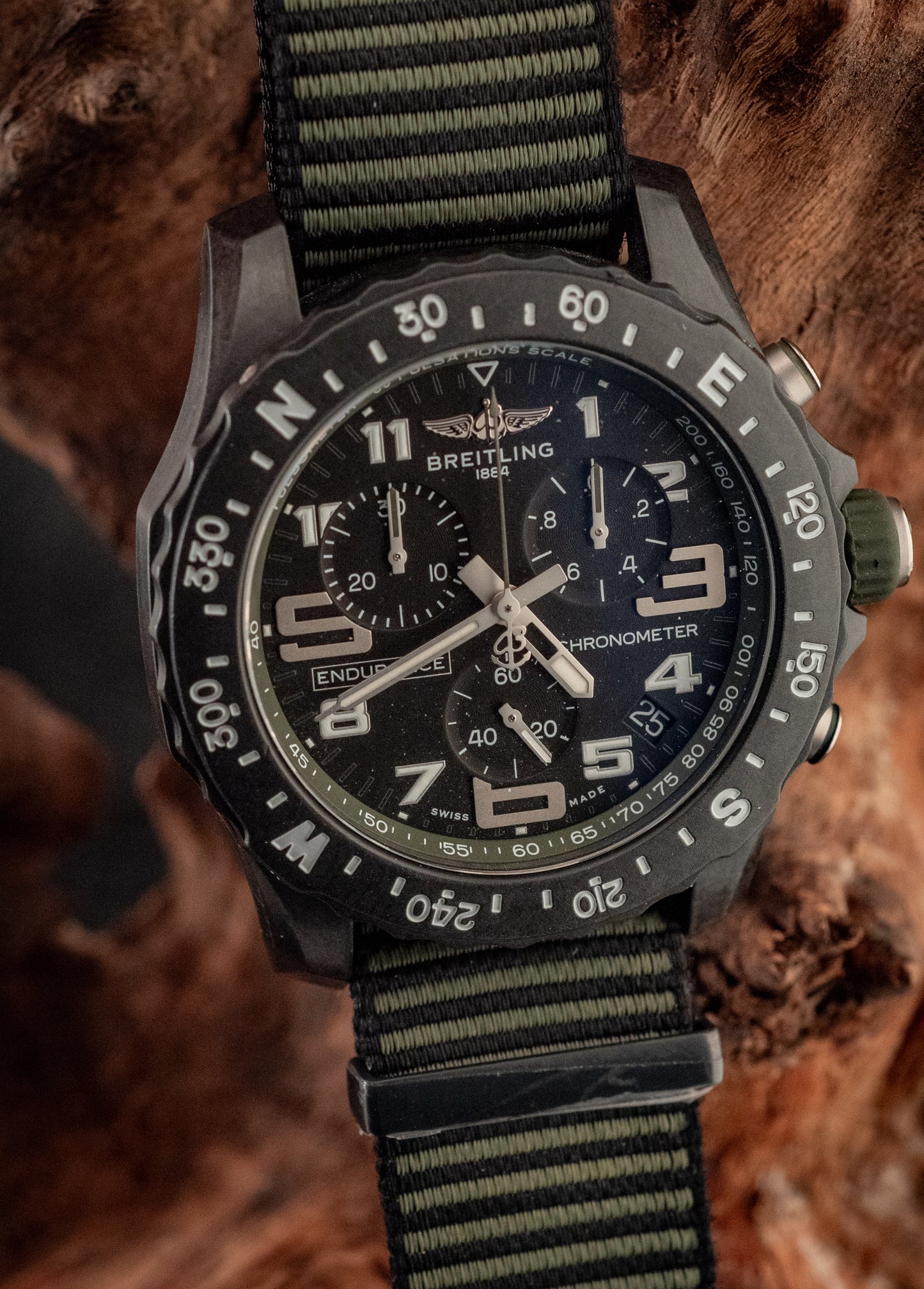 Breitling Endurance Pro Kelly Green 44MM Slater Strap 2022 Box And Papers Ref X82310