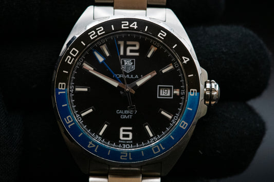 TAG Heuer Formula 1 Calibre 7 GMT Watch - WAZ211A.BA0875 Box And Papers