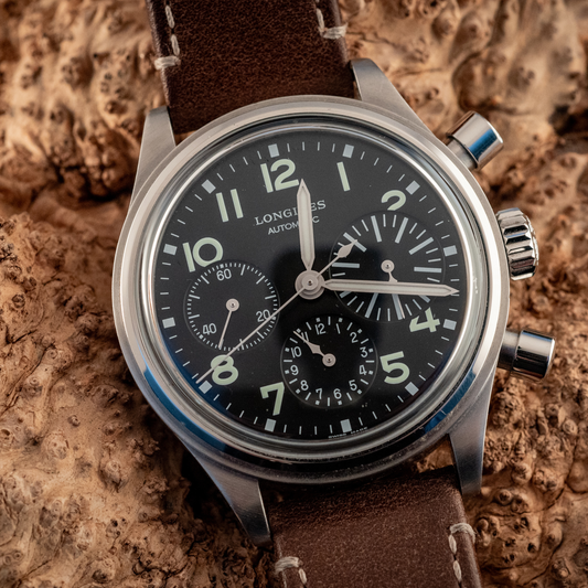 Longines Aviation BigEye 41MM Chronograph Box And Authentication Card Ref L2.816.4.53.2