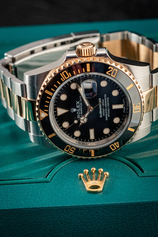 Rolex Two Tone Submariner Date 2018 40mm Box and Papers Ref 116613LN