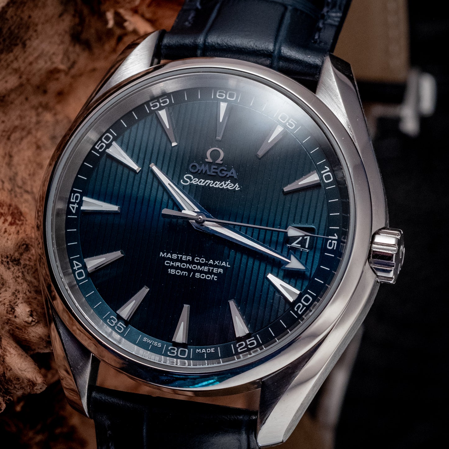 Omega 2023 Seamaster Aqua Terra Strap Blue 42MM Box And Papers Ref 231.13.42.21.03.001